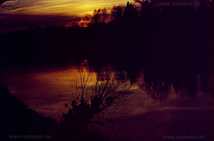 Donau Sonnenuntergang