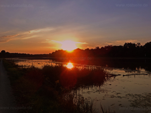 Sonnenuntergang an der Donau