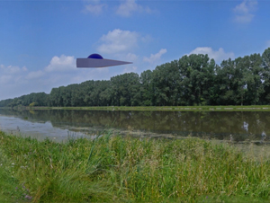 Ufo über der Donau